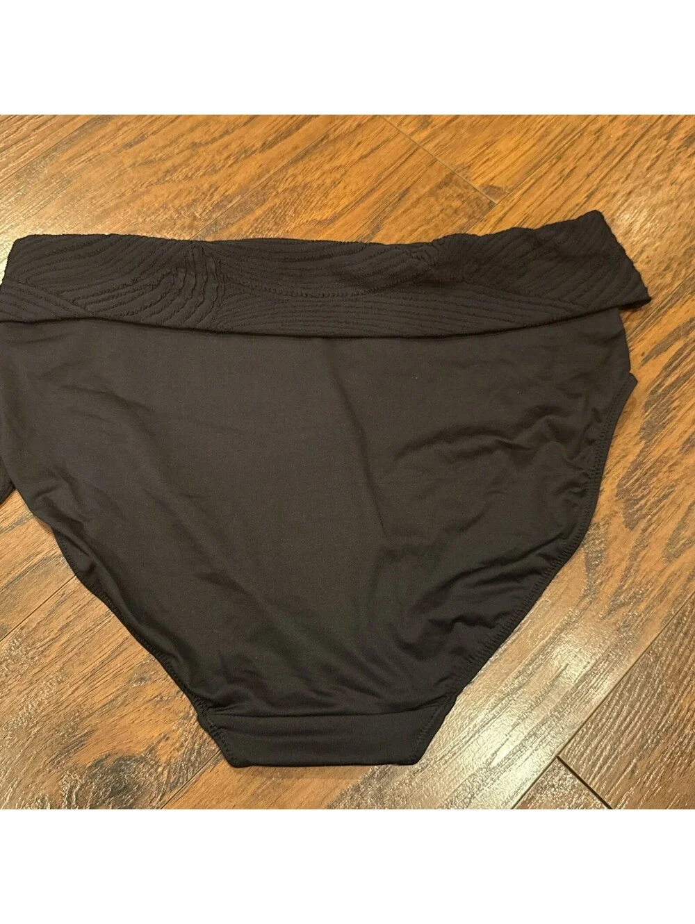 NWT Ottawa High Waist Bikini Brief Swim Bottom Black Size XL